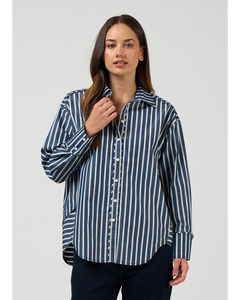 Madly Sweetly - Direction Stripe Shirt (Navy)