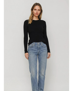 Alete Threads - Vespa Ribbed Crew (Black)