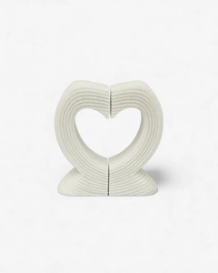 Home Decor: French Country - Heart Curved Book End