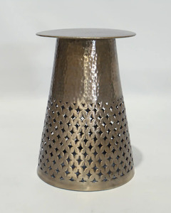 Home Decor: Le Forge - Aluminium Artistic Table 40x40x58cm (Champagne)