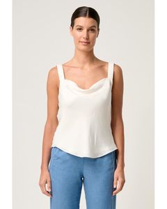 Once Was - Delray Reversible Cupro Cami (Ivory)