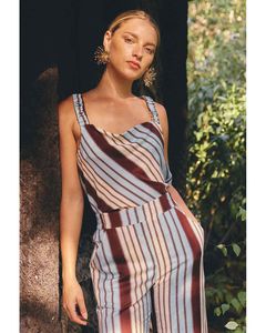 Once Was - Delray Reversible Cupro Cami (Iridescent Stripe)