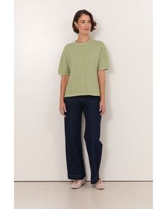Adorne - Bethany Textured Knit Top (Sage)