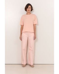 Adorne - Bethany Textured Knit Top (Pink)