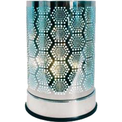 Silver all that Glitters Blue Touch Lamp