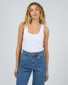 Tops: Mia Tank / White | Silent Theory