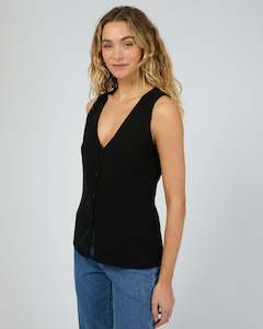 Tops: Dustin Vee Top / Black | Silent Theory