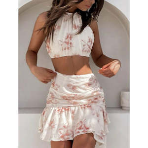 Valentines: Lil Romeo 2 Piece Set | Cream Floral