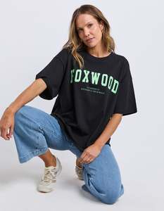 Summer Collection: Interval Tee / Black/ Bright Green| Foxwood