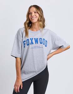 Summer Collection: Interval Tee / Grey Marle/Blue | Foxwood