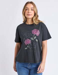 Summer Collection: English Rose Tee / Black | Foxwood