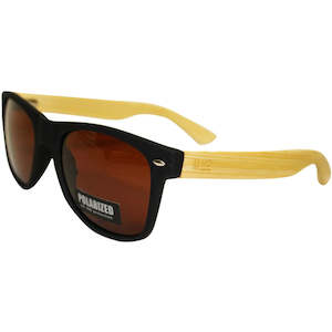 Suncare: Wooden Sunnies - Matte Black w/ Plain Arms | Moana Rd