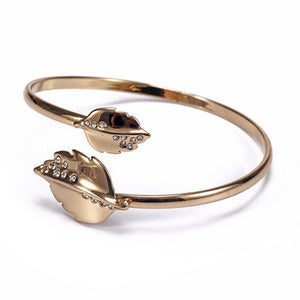 Crystal Gold Leaf Bangle