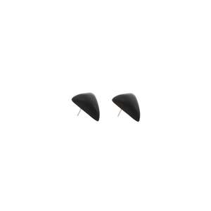 Timber Triangle Stud Earring Black