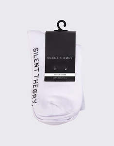 Crew Socks 3 Pack / White | Silent Theory