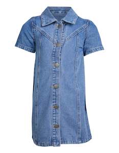 Jenny A-Line Denim Dress / Eve Girl