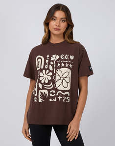 Elements Oversized Tee / Brown | All About Eve