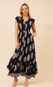 Afterglow Maxi Dress / Navy Floral