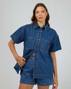 Best Selling: Simi Denim Shirt  / Heritage Blue | All About Eve
