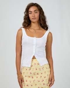Tia Tank / White | All About Eve