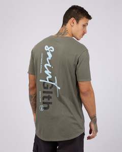New Arrivals Mens: Sign Off Tee / Green | St Goliath Mens