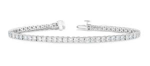 Lab Grown Diamonds: 14ct White Gold Lab Diamond Bracelet 6.00ct TW