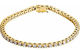 14ct Yellow Gold Gold Lab-Grown Tennis Bracelet 3 1/2ct TW