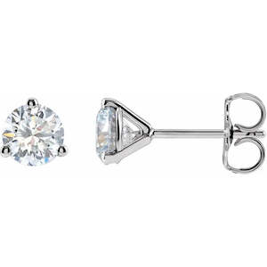 14ct White Gold Lab Grown Diamond Studs 1ct TW