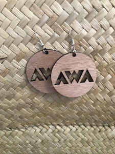 Products: Small Natural AWA Earrings Kohu Design