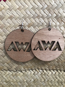 Large Natural AWA Earrings Kohu Design