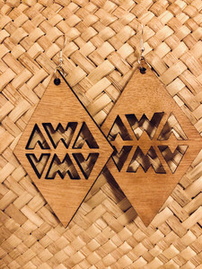 Products: Natural AWA Reflections Earrings Kohu Design