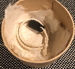 Products: Small pākohe and muka pito tie Kohu Design