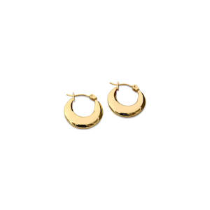 FV Yellow Gold 20mm Hollow Hoop Earrings