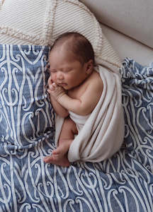 Babies And Kids: Taurikura Wrap - Navy Blue