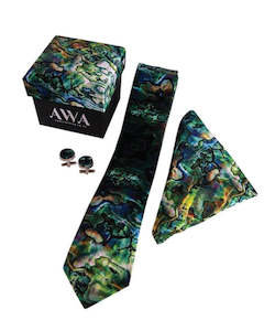 Boxed Tie Set  - Pāua