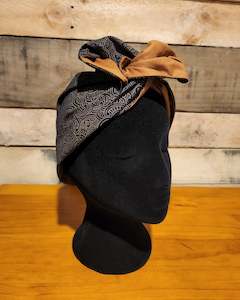 Wahinedom: Wired Headwrap - Brown Koru