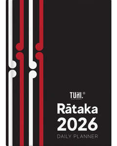 New Arrivals: B5 Day Per Page Rātaka Black Koru 2026