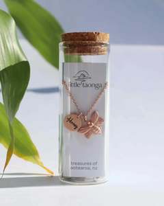Jewellery: Honey Bee Necklace - Rose Gold