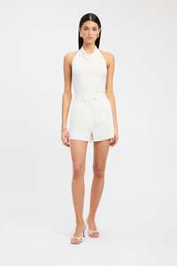 White Sleeveless Tops: Roberta Top