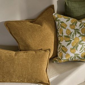 Theo Ochre Cushion Cover (50cm)