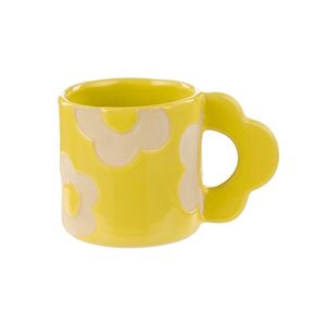 Posey Flower Mug - Yellow