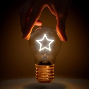 LED Filament Lightbulb Night Light (USB) - Star
