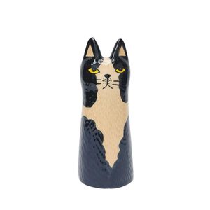 Black Cat Vase (15.5cm)
