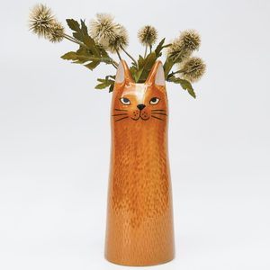 Ginger Cat Vase (23cm)
