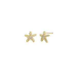 Tiger Tree: Starfish Stud Earrings - Gold