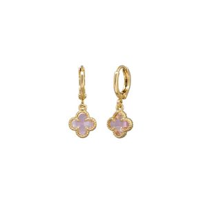 Felice Huggie Earrings - Pink