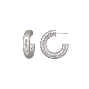 Zoe Silver Hoop Earrings