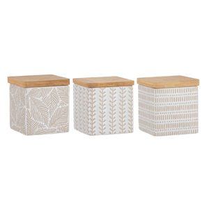 Orion White Canister Set (3pc)
