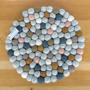 NZ Wool Pot Stand / Trivet – Earthy Multi (26cm)