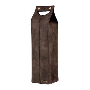 Barware: Harley Single Wine Bag - Chocolate